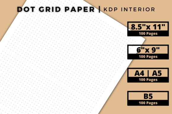 Dot Grid Notebook Interior for KDP: Precision Meets Creativity