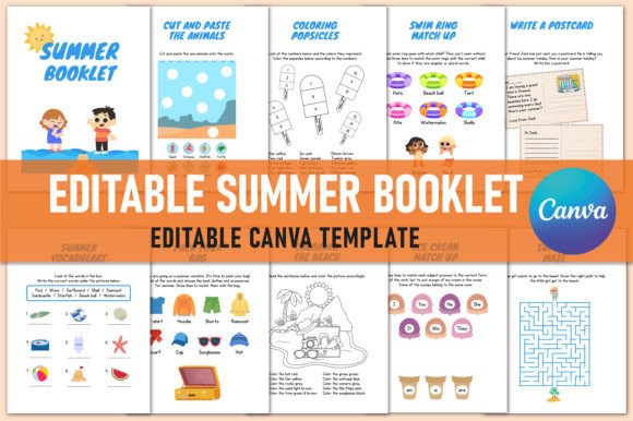 Editable Summer Booklet for Canva: A Flexible, Print-Ready Activity Pack That Works for So Many Summer Moments