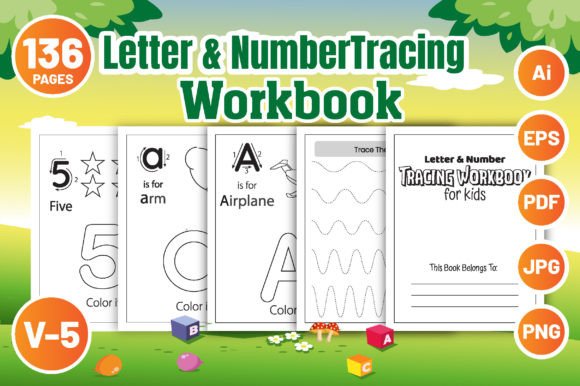 Evaluating the Letter and Number Tracing Book for KDP-5 as a Ready-Made Interior for Children’s Activity Books