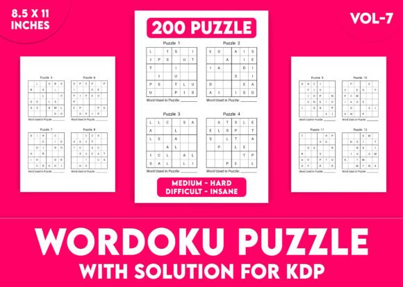 Evaluating Wordoku Puzzles for KDP Interior Vol-7: A Balanced Look for Puzzle Creators and Self-Publishers