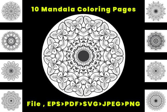 Finding Focus and Flow with Floral Mandala Coloring Pages for Bundle