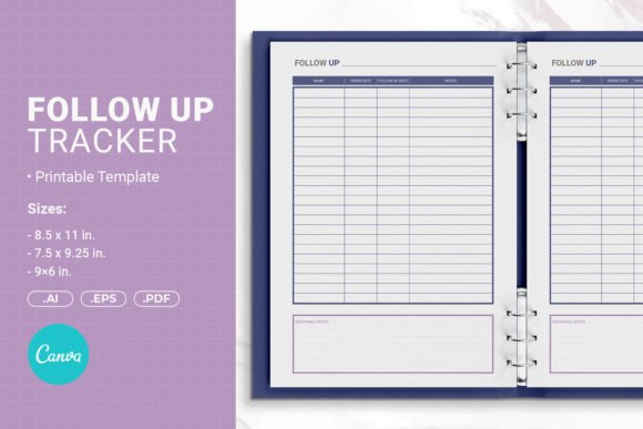 Follow Up Tracker Printable Template