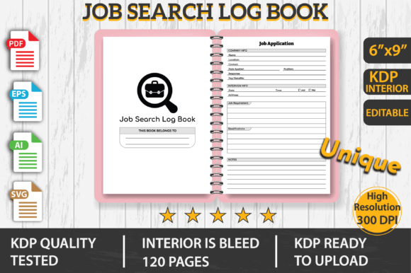 Job Search Log Book KDP Interior: A Complete Publishing Solution