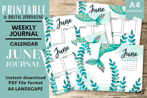 June Calendar Monthly Weekly Journal: A Versatile Digital Planner for Creators and Publishers