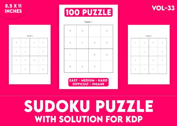 Mastering the Art of Print-Ready Puzzle Books: A Deep Dive into Sudoku Puzzles for KDP Interior Vol-33