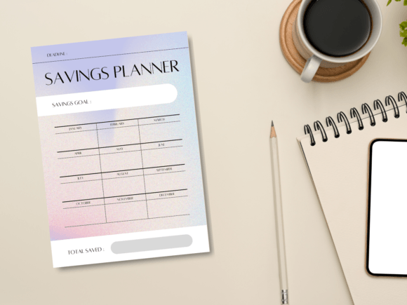 Modern and Minimal Savings Planner for Clear Finances