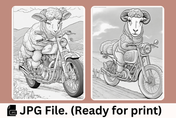Sheep Motorcycles Coloring Pages: A Hands-On Evaluation for Creative Relaxation