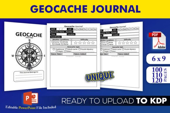 Simplify Your Geocaching Adventures with a Professional Geocache Journal KDP Interior Template