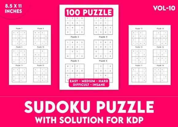 Sudoku Puzzles for KDP Interior Vol-10