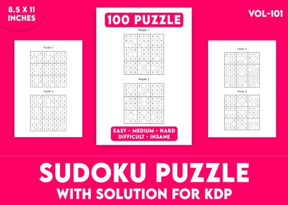 Sudoku Puzzles for KDP Interior Vol-101