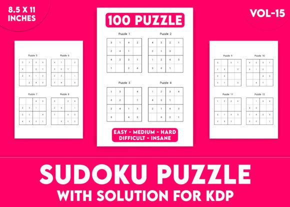 Sudoku Puzzles for KDP Interior Vol-15: Your Gateway to Engaging Puzzle Creation and Mental Mastery