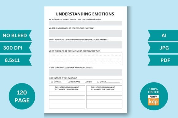 Understanding Emotions KDP Interior: A Practical Guide to Interactive Feelings Journals